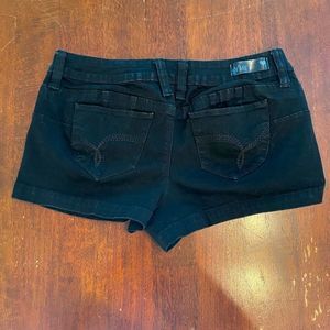 Black Jean Shorts